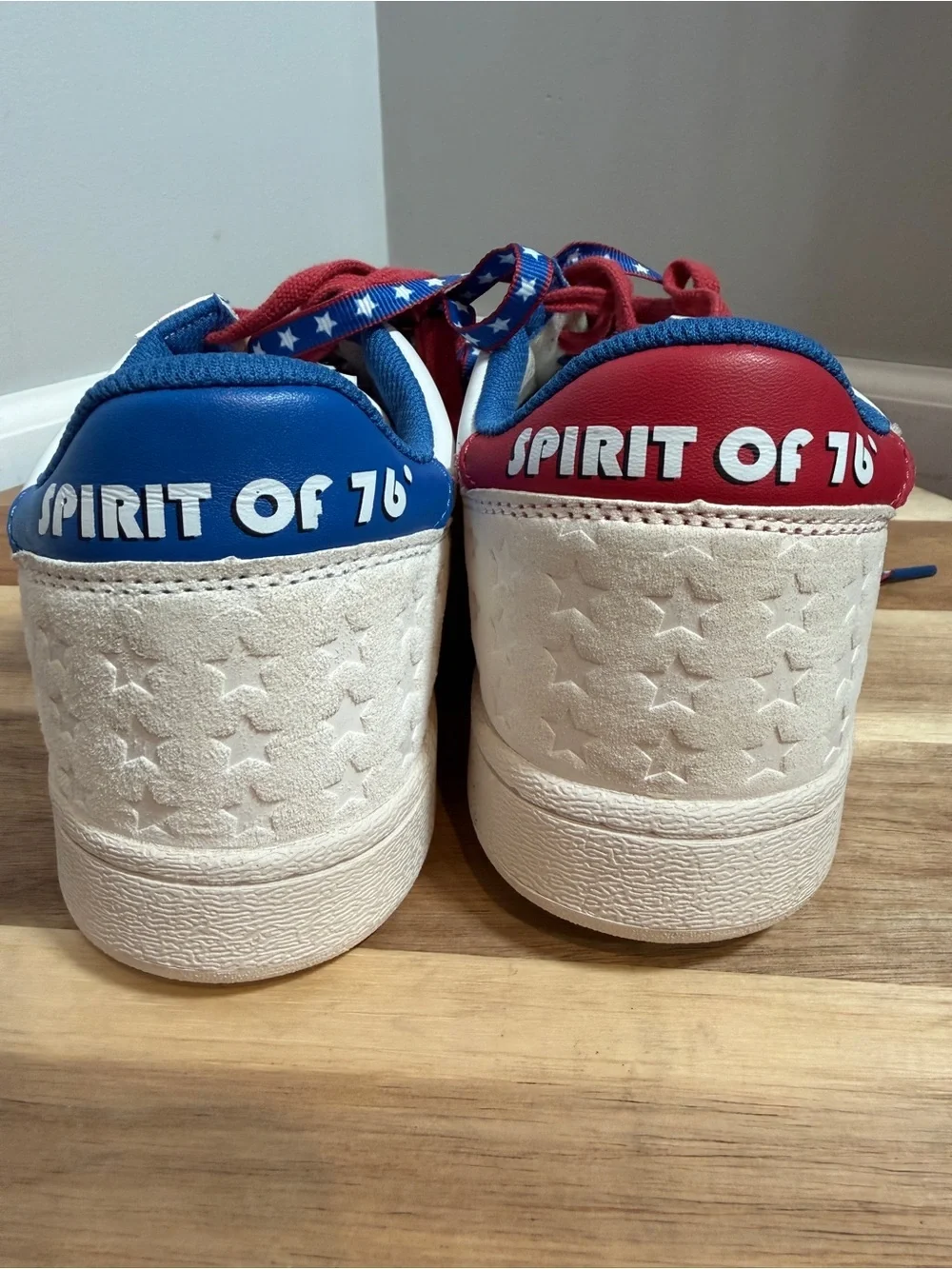 Saucony Jazz Court Spirit of 76 Sneakers Red White Blue USA Star Lace Retro 11